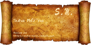 Suha Mína névjegykártya